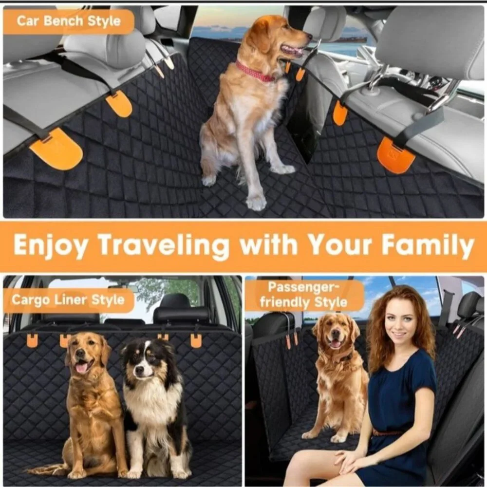 NEW Dog Hammock XL Truck SUV Back Seat Cover Extender Side Flaps 60x90 Mesh Vent
